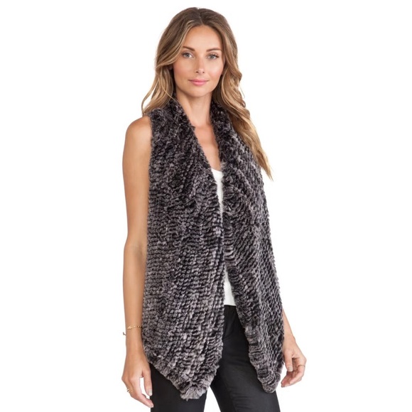 Elliatt Rabbit Fur Vest - Picture 2 of 8